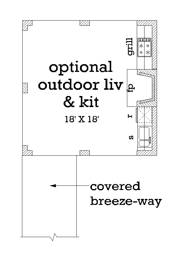 Optional Outdoor Living & Kitchen